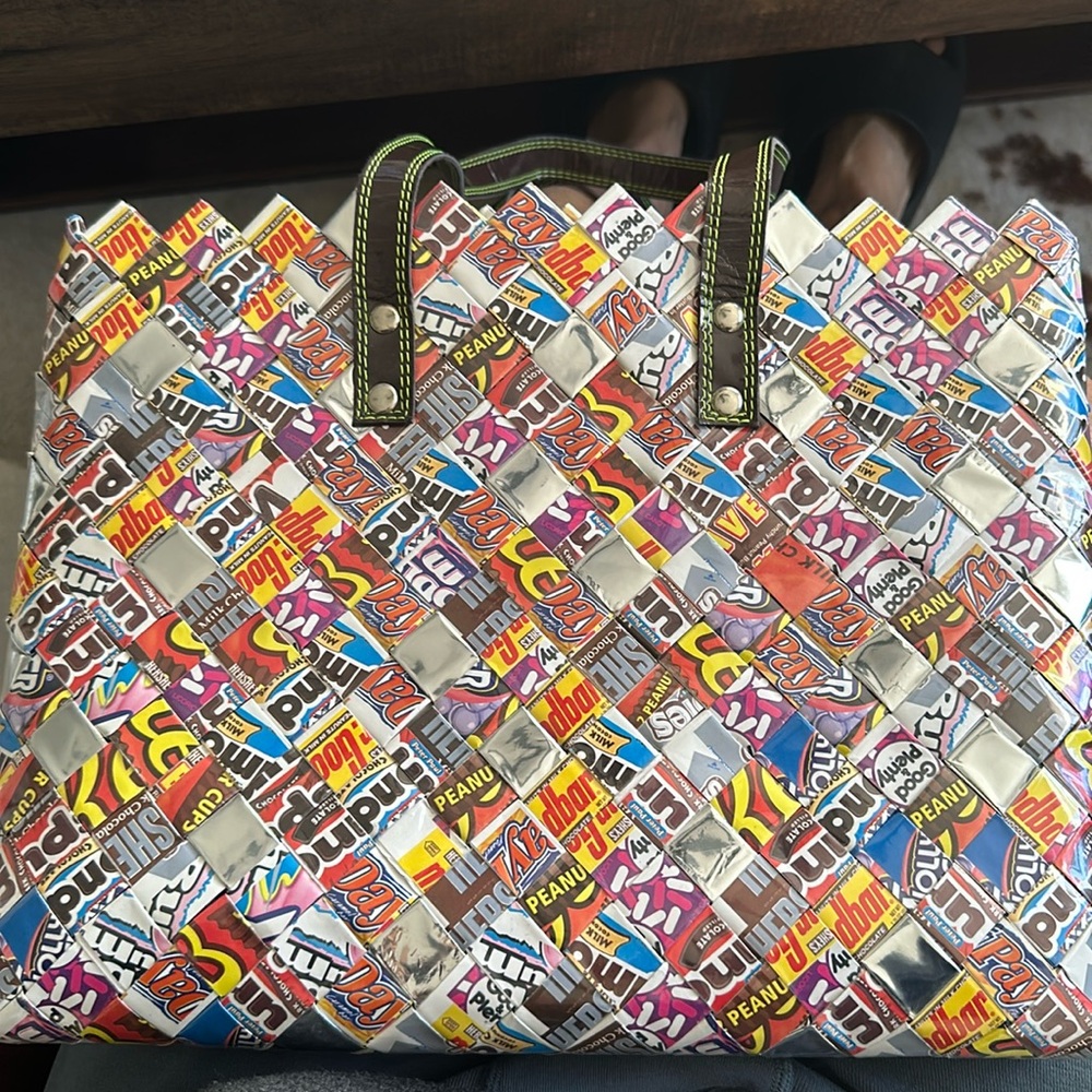 Nahui Ollin Candy Wrapper Purse New